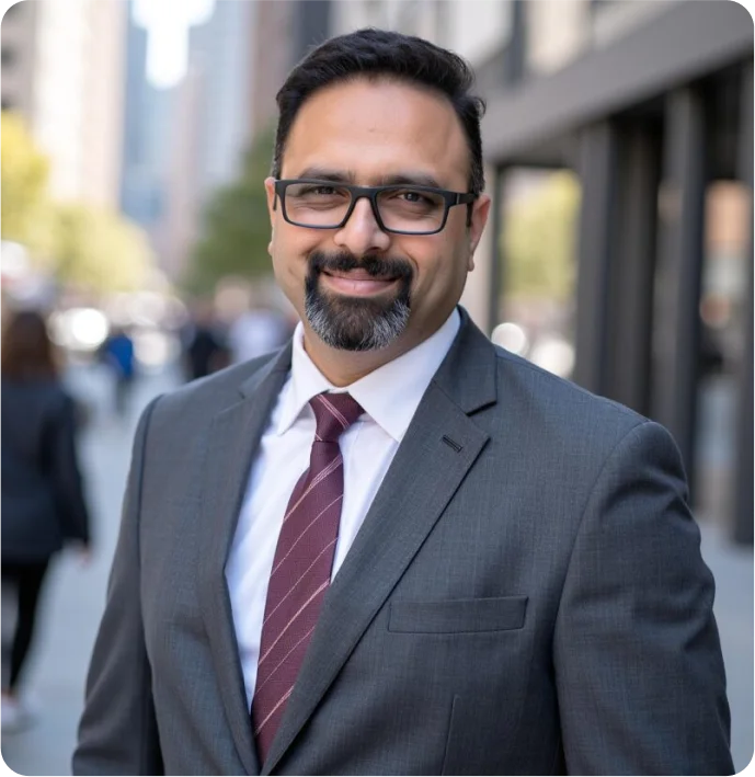 Rahul Bhavsar in a meeting